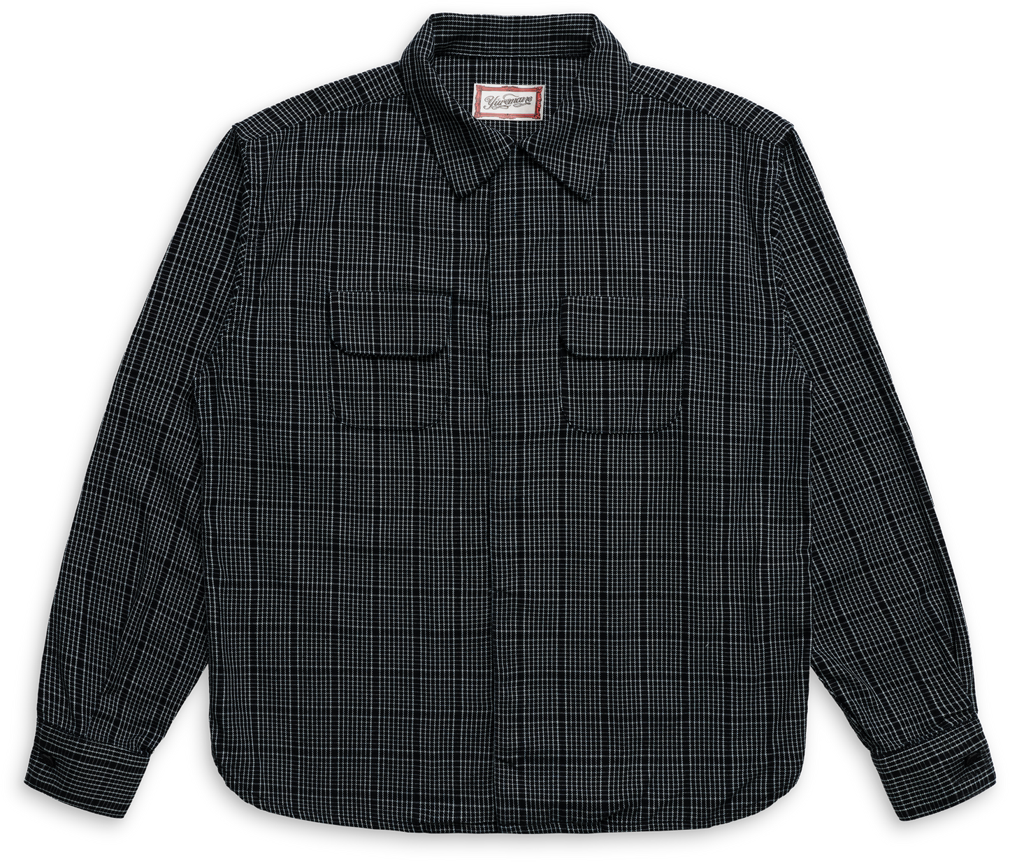 SH001 “CHECKERED INDIGO” BUTTON UP SHIRT