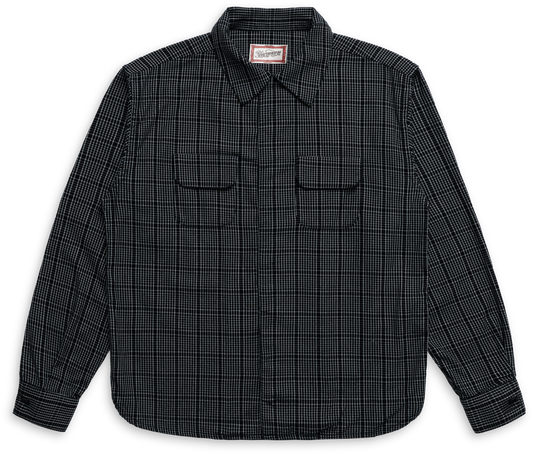 SH001 “CHECKERED INDIGO” BUTTON UP SHIRT