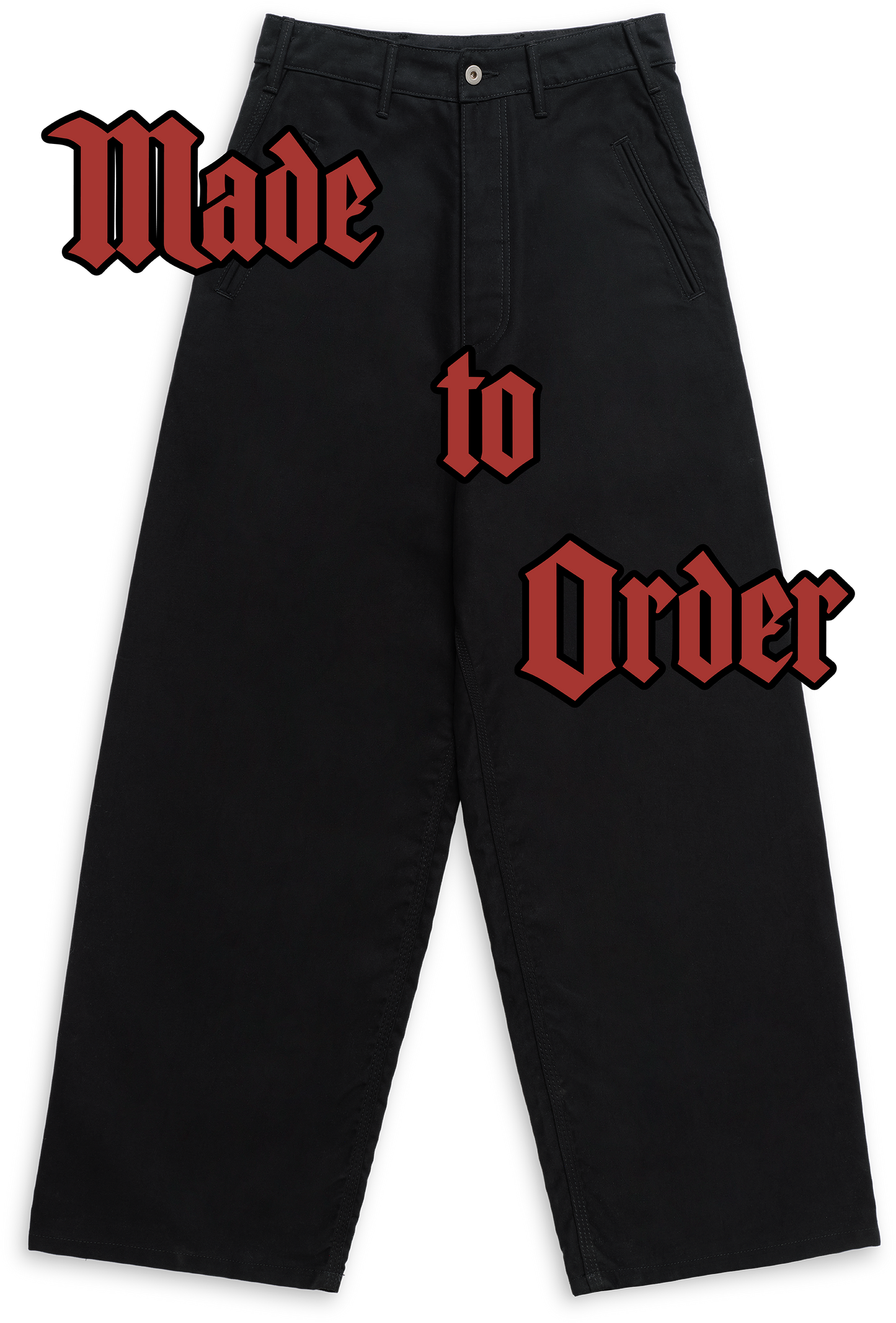 P002 “BLACK” PANTS (LIMITED MADE TO ORDER)